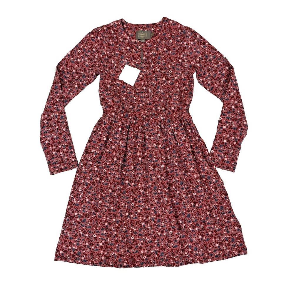 New Creamie Long Sleeve T Dress Girl 10 M 140 Floral Cottage Core Easter Prairie